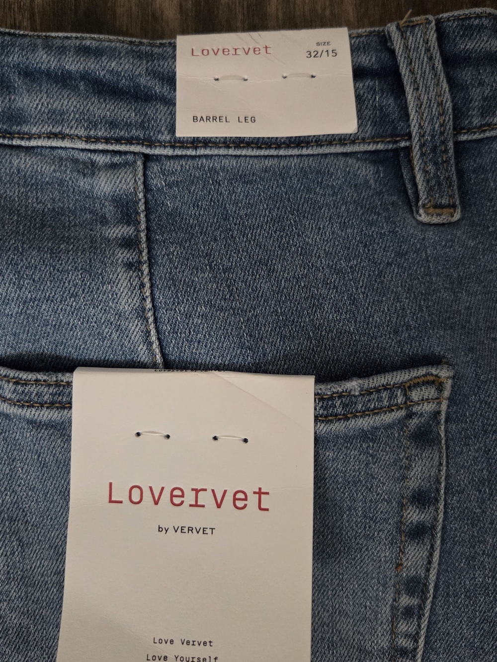 Lovervet by Vervet Light Blue Barrel Leg Jeans